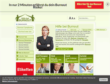 Tablet Screenshot of hilfe-bei-burnout.de